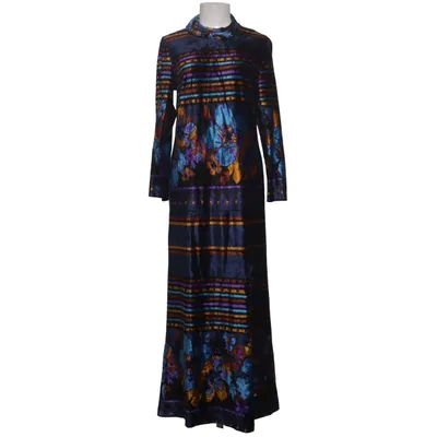 Maxikleid (Blau, Mehrfarbig) von Figura Acetat, Polyamid
