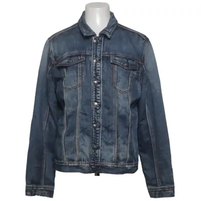 Gefütterte Jeansjacke (Blau) von Oneway Baumwolle, Elasthan, Polyester