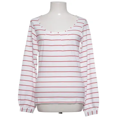 Lange mouwen shirt (Wit, Rood) van Riley Woman Elastaan, Polyester, Viscose