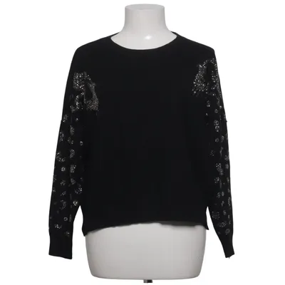 Pull-over (Noir) de Voyelles Polyester, Viscose