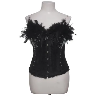 Corset (Black) from Vaacodor Cotton, Elastane, Polyester