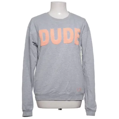 Collegetröja (Grå, Orange) från Colourful Rebel Bomull, Polyester