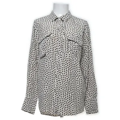Blouse (Beige, Marron) de Hemisphere Soie
