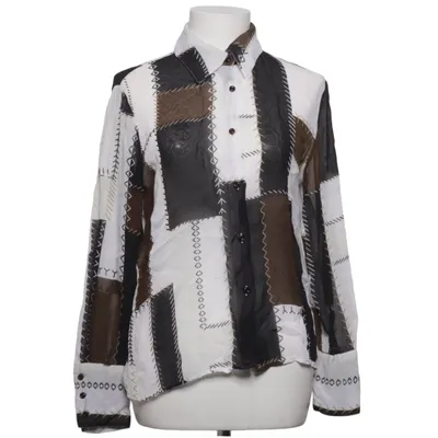 Blouse (Black, White, Brown) from Carina Viscose