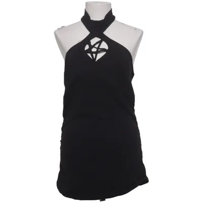 Halter neck top (Black) from Gothicana by EMP