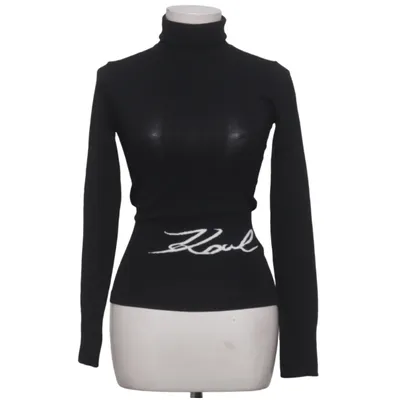 Turtleneck (Sort) fra Karl Lagerfeld Nylon, Viscose