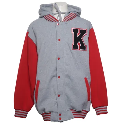 Collegejakke (Grå, Rød) fra Raw Blue Polyester