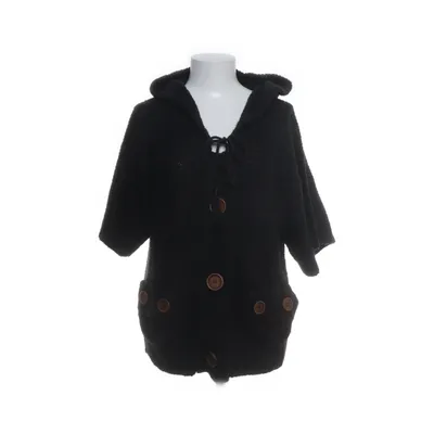 Korte mouwen capuchon sweater (Zwart) van Culture Acryl, Wol, Nylon, Alpacawol