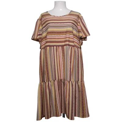 Dress (Brown, Yellow, Multicolored)