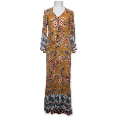 Strandklänning (Gul, Flerfärgad) från Natura Viskos