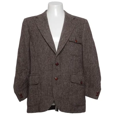 Kavaj (Brun) från Strands Polyester, Viskos, Ull