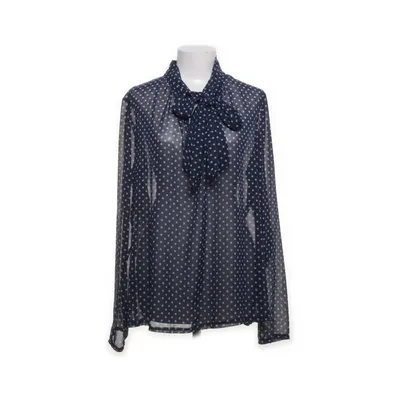 Pussy bow blouse (Blue, White) from Conleys