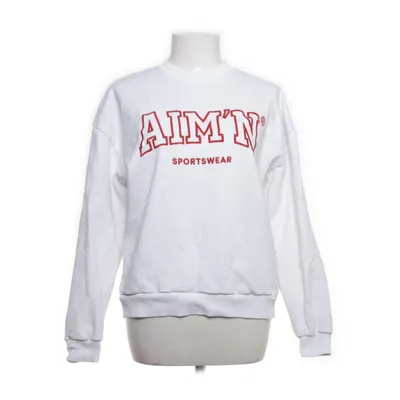 Sweatshirt (Hvid) fra Aim'n Bomuld, Elastan, Polyester