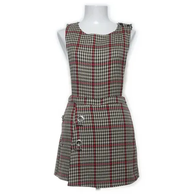 Hängselklänning (Svart, Röd, Flerfärgad) från Mango Elastan, Polyester, Viskos