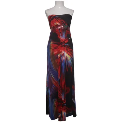 Långklänning (Svart, Flerfärgad) från Miss Charm Polyester