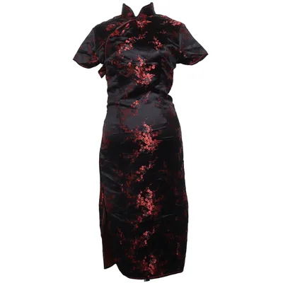Cheongsam (Noir, Rouge, Multicolore) de Eastern Collection