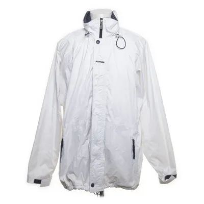 Jacket (White, Blue) from K Way Cotton, Nylon, Polyester
