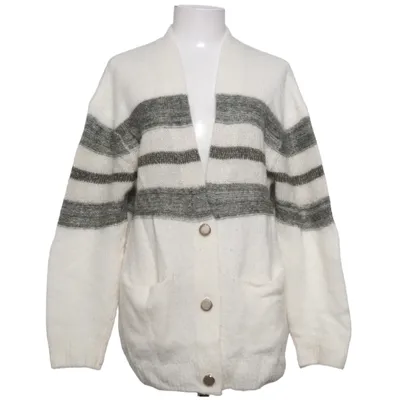 Cardigan (Hvid, Grå) fra Julie Fagerholt Metallfiber, Mohair, Polyamid, Uld