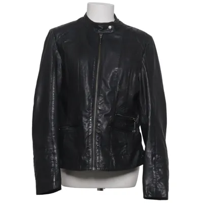 Lederjacke (Schwarz) von Zero Leder, Polyester