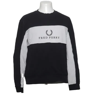 Sweatshirt (Noir, Blanc) de Fred Perry Sportswear Coton, Élasthane