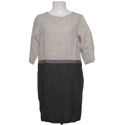 Jurk (Beige, Grijs) van Le Tricot Perugia Linnen