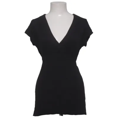 Wrap blouse (Black) from Miss Ewing Elastane, Viscose