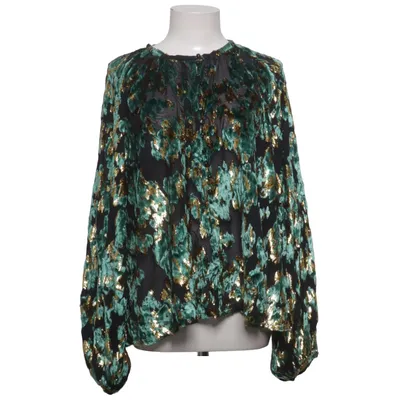 Blouse (Black, Green, Gold) from Stine Goya Metallic fiber, Polyamide, Viscose