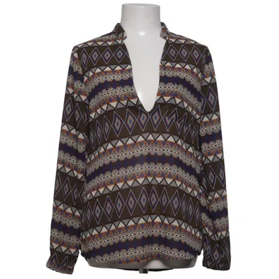 Blouse (Brown, Blue, Multicolored) from Golden Live