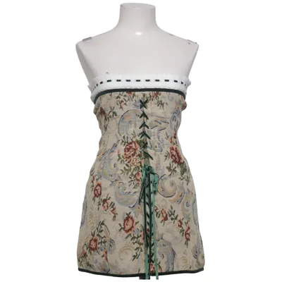 Dress (Beige, Multicolored) from With Jéan Cotton, Polyester