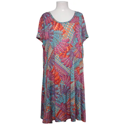 Klänning (Blå, Flerfärgad) från Coline Elastan, Polyester