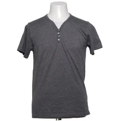 T-shirt manches longues (Gris) de Identic Coton, Polyester