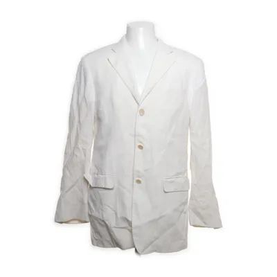 Blazer (White) from René Lezard Acetate, Linen, Viscose