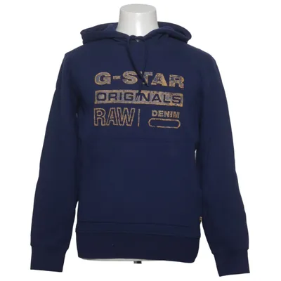 Capuchon sweater (Blauw, Geel) van G-Star Raw Elastaan, Organisch katoen
