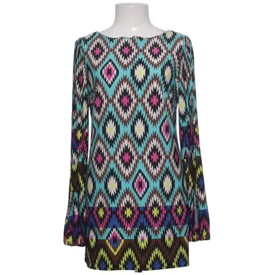 Blouse (Bleu, Multicolore) de Emma & Michele Élasthane, Polyester