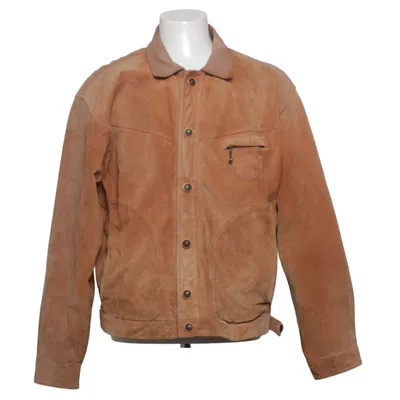 Leren jack (Bruin) van Petroff Katoen, Leer, Polyester