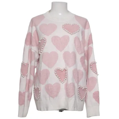 Sweater (Pink, White)