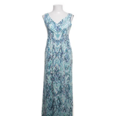 Långklänning (Vit, Blå) från Yest Elastan, Viskos