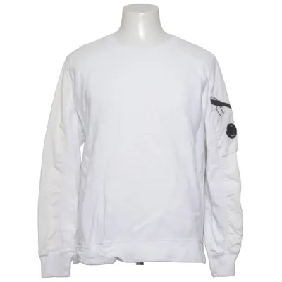 Sweatshirt (Weiß) von C.P. Company Baumwolle, Elasthan, Polyamid