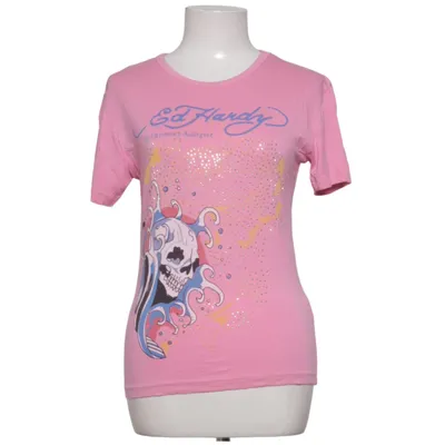 T-shirt (Pink, Multicolored) from Ed Hardy Cotton, Elastane