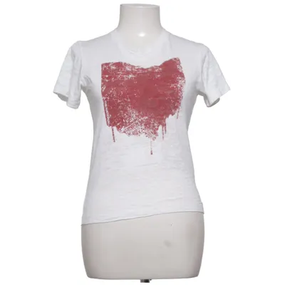 T-shirt (White, Red) from Alternative Cotton, Polyester