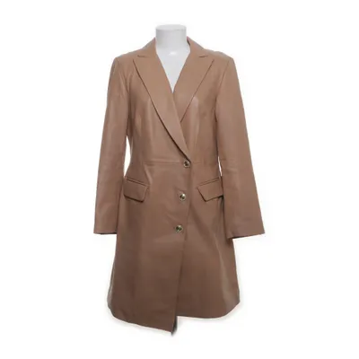 Læderfrakke (Beige) fra Karen Millen Læder, Polyester