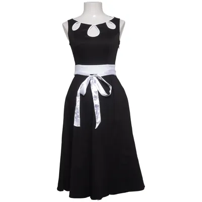 Robe (Noir, Blanc) de Hearts & Roses Coton, Élasthane