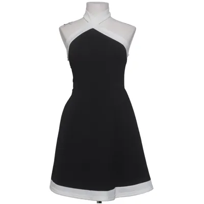Dress (Black, White) from Shein Elastane, Polyester