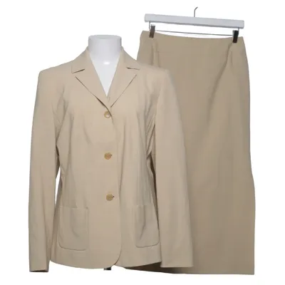 Skirt suit (Beige) from Vittoria Verani Acetate, Elastane, Polyester, Wool