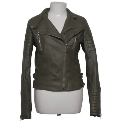 Biker jacket (Green) from Voyelles Polyester, Polyurethane