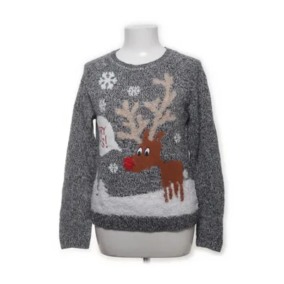 Weihnachtspullover (Grau, Weiß, Braun, Rot) von Clockhouse Acryl, Polyester