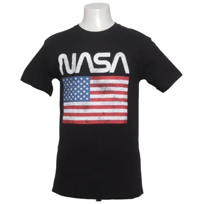 T-shirt (Zwart, Meerkleurig) van Nasa Katoen
