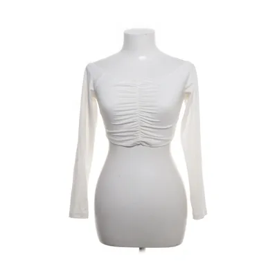 Crop top (Wit) van Pamela x NA-KD Elastaan, Modal, Polyester