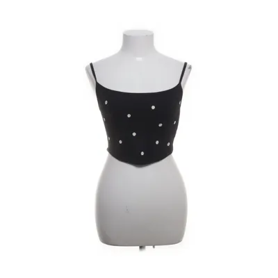 Crop top (Sort, Flerfarvet) fra Bershka Elastan, Polyamid