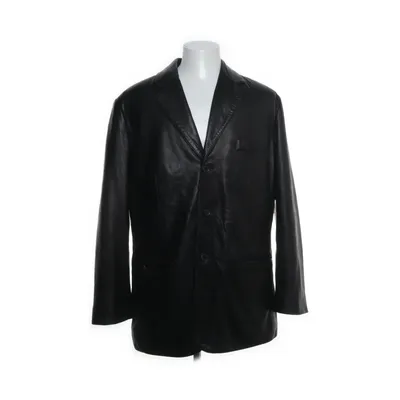 Leather blazer (Black) from Trapper Leather, Polyester, Polyamide, Acetate
